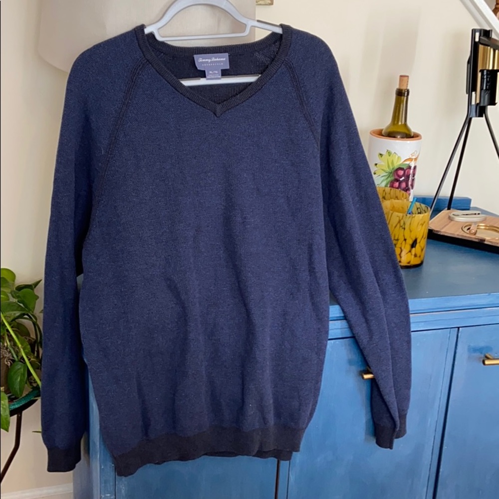 Tommy Bahama.  light weight v  neck. Super dog 100 percent cotton.